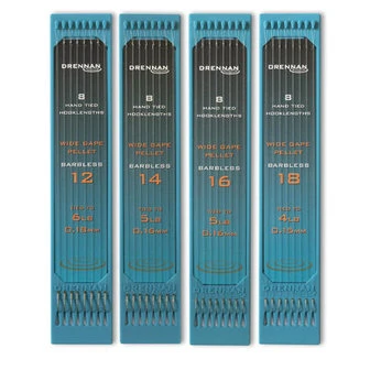 Drennan Hooks To Nylon Wide Gape Pellet 14