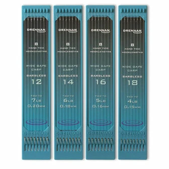 Drennan Hooks To Nylon Wide Gape Carp 14