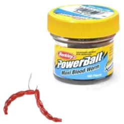 BERKLEY Powerbait Maxi Blood Worms Rood