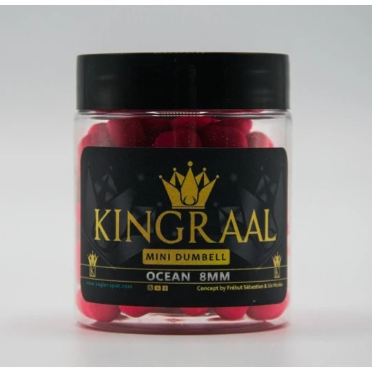 KINGRAAL Mini Dumbell Pink Ocean 8mm 50gr - Afbeelding 3
