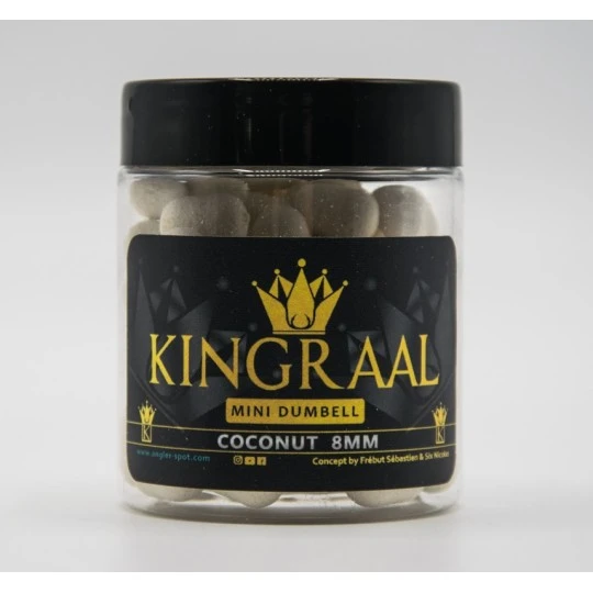 KINGRAAL Mini Dumbell White Coconut 8mm 50gr - Afbeelding 3