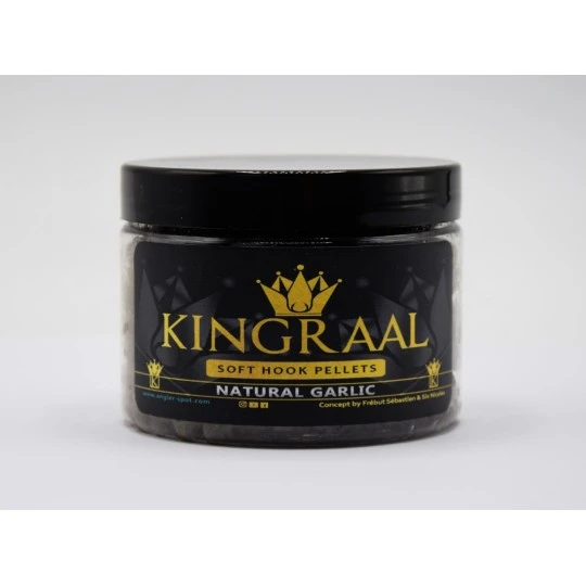KINGRAAL Soft Hook Pellet 4mm Natural Garlic 100gr - Afbeelding 2